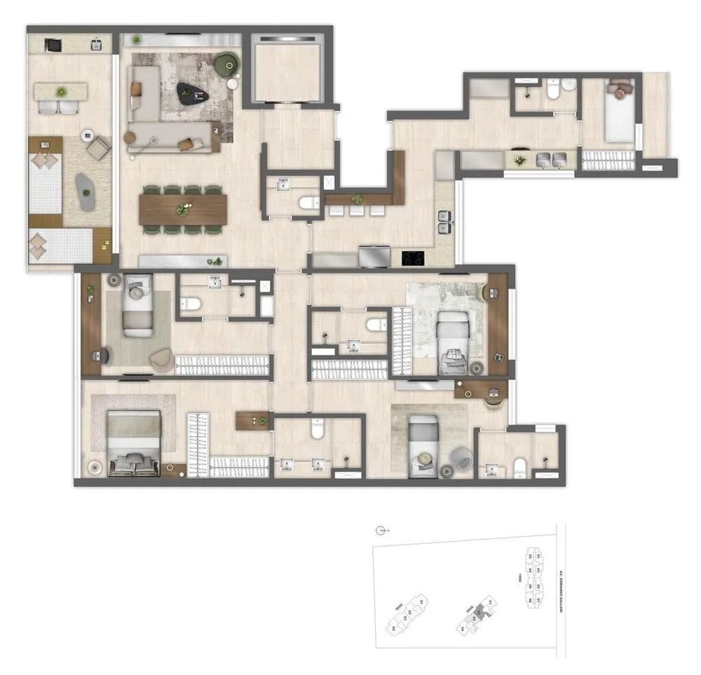 Cobertura, 4 quartos, 424 m² - Foto 69
