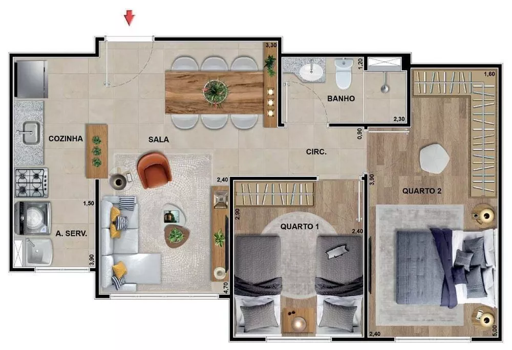 Apartamento, 3 quartos, 87 m² - Foto 37