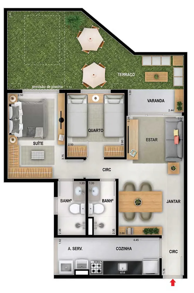 Cobertura, 2 quartos, 133 m² - Foto 47