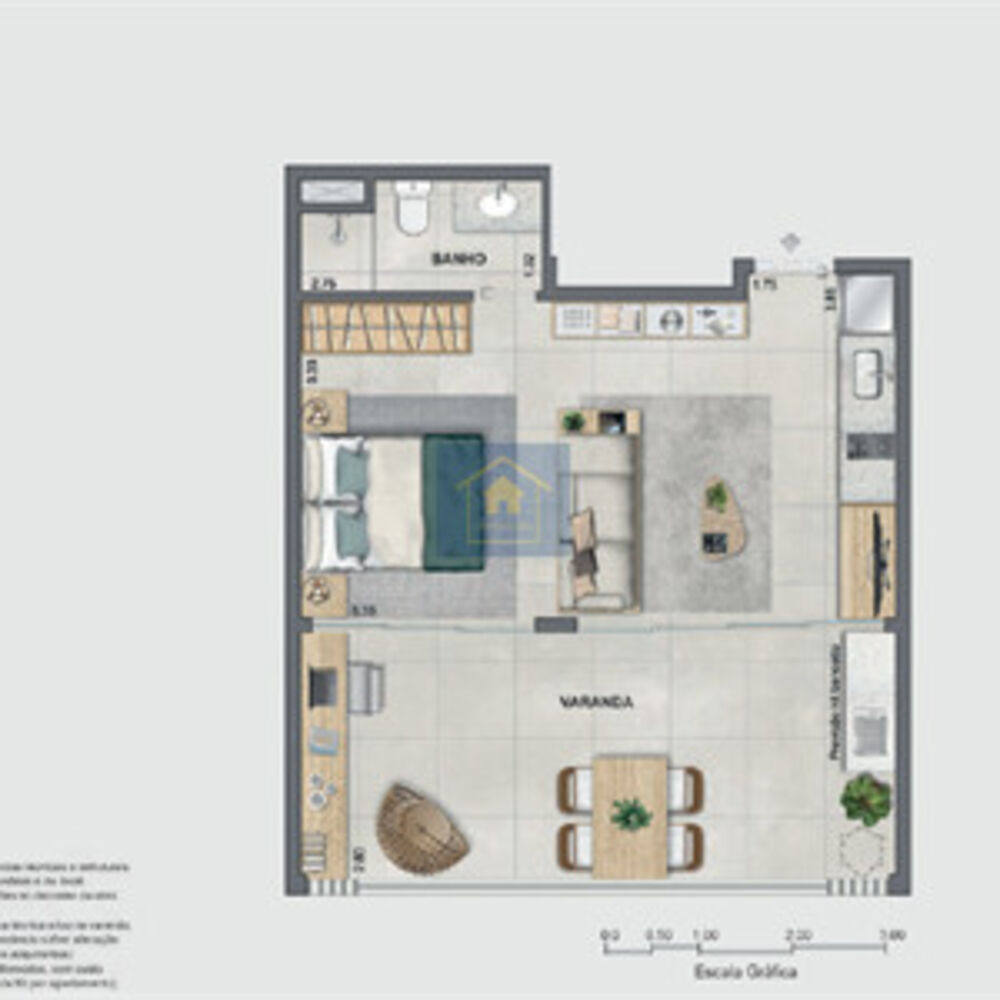 Apartamento à venda com 1 quarto, 39m² - Foto 8