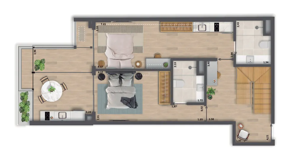 Apartamento, 1 quarto, 43 m² - Foto 28