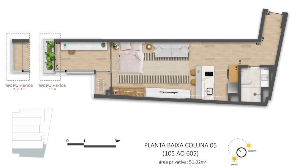 Apartamento, 1 quarto, 43 m² - Foto 26