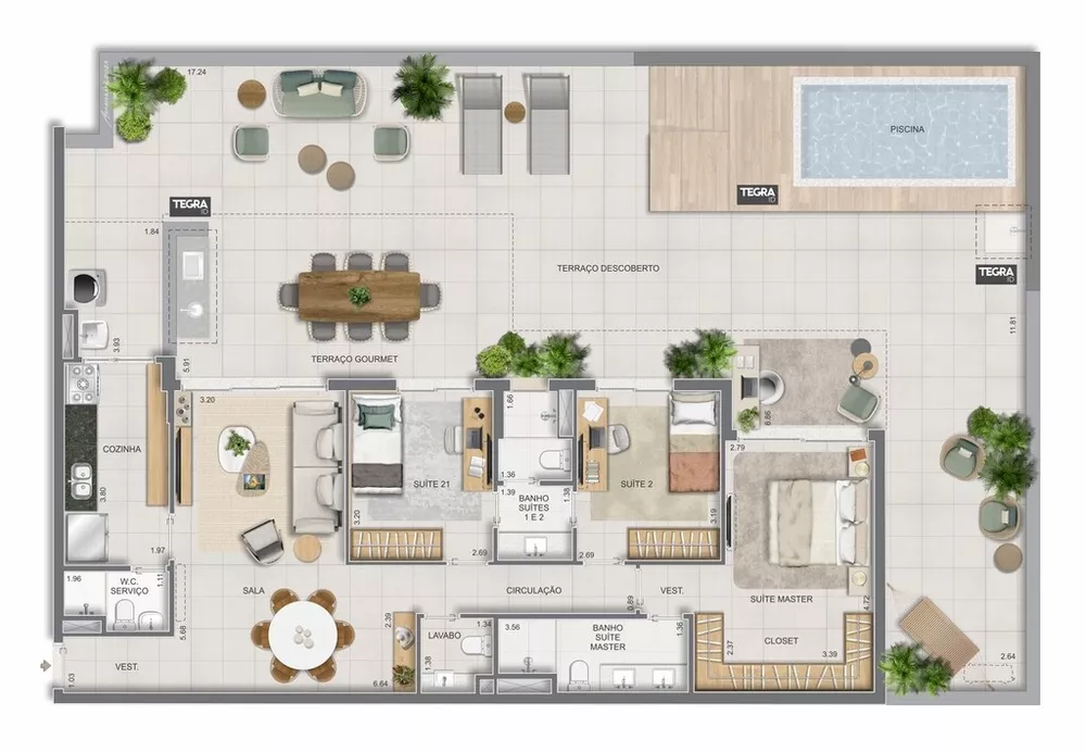 Apartamento, 3 quartos, 267 m² - Foto 82