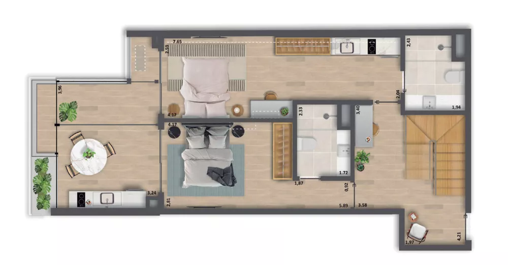 Apartamento, 1 quarto, 43 m² - Foto 25