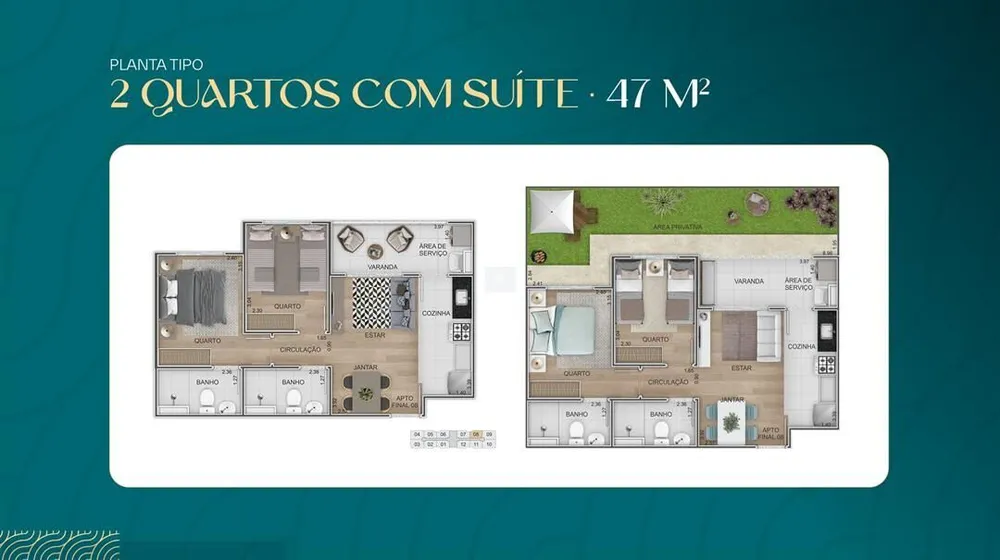 Apartamento, 2 quartos, 47 m² - Foto 73