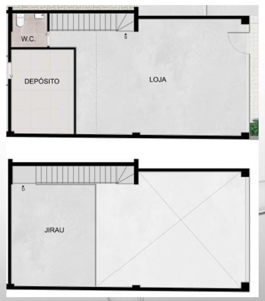 Loja-Salão, 80 m² - Foto 2