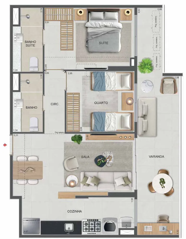 Cobertura, 4 quartos, 101 m² - Foto 58