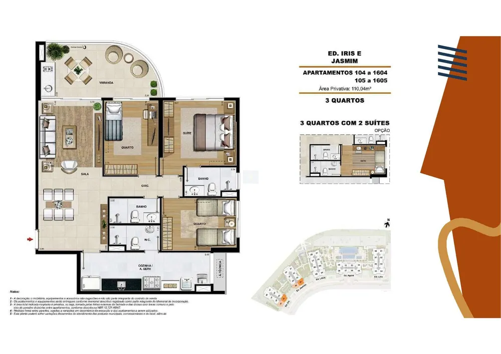Apartamento, 3 quartos, 110 m² - Foto 98