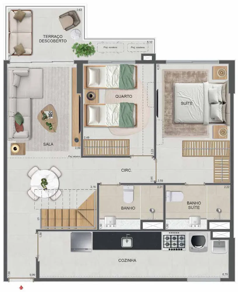Apartamento, 3 quartos, 101 m² - Foto 64
