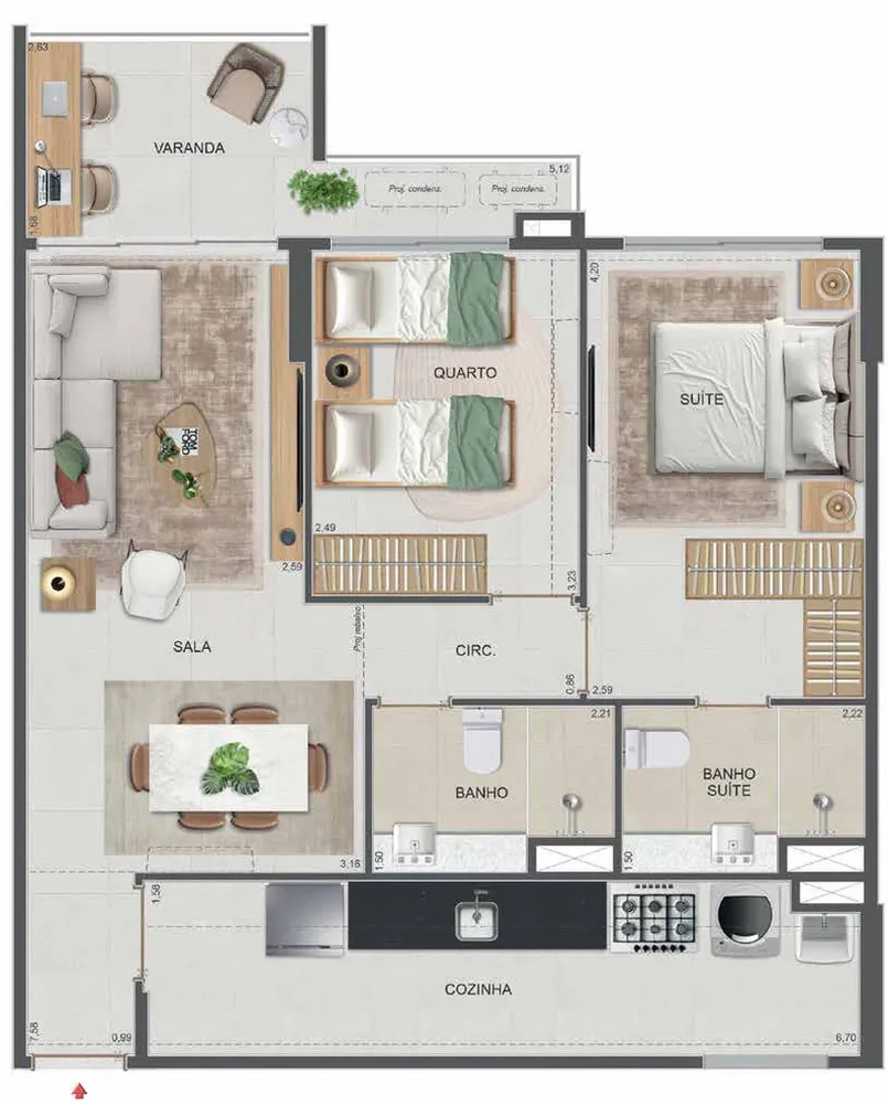 Apartamento, 3 quartos, 101 m² - Foto 41