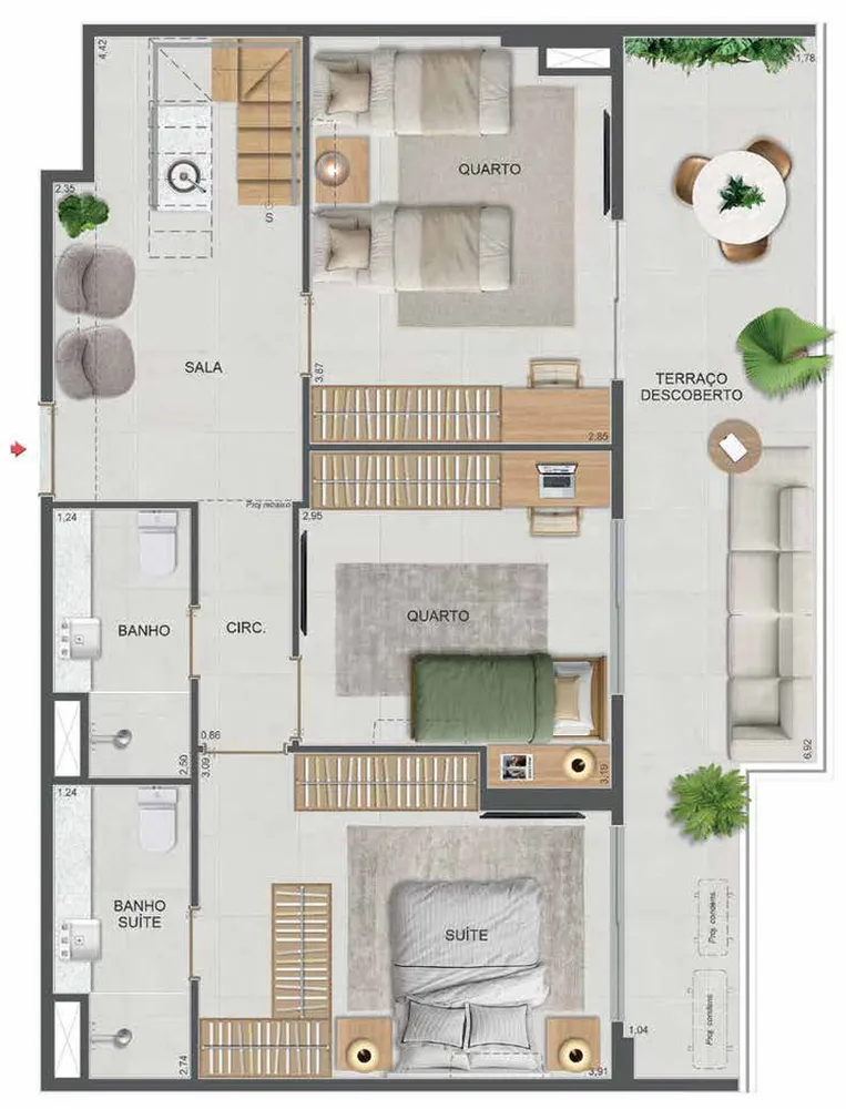 Apartamento, 3 quartos, 101 m² - Foto 75