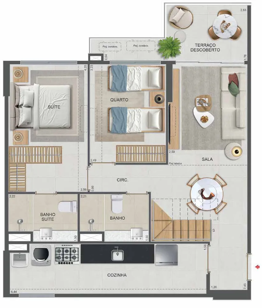 Apartamento, 3 quartos, 101 m² - Foto 66