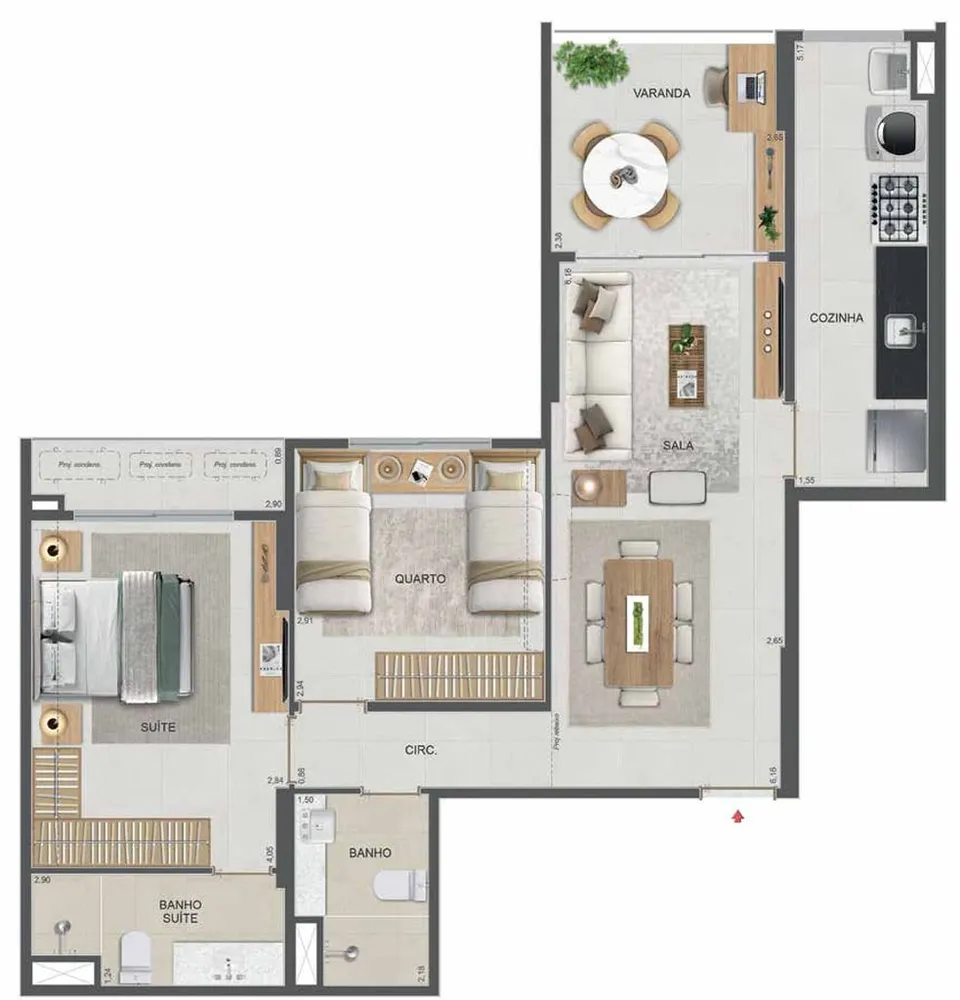 Apartamento, 3 quartos, 101 m² - Foto 45