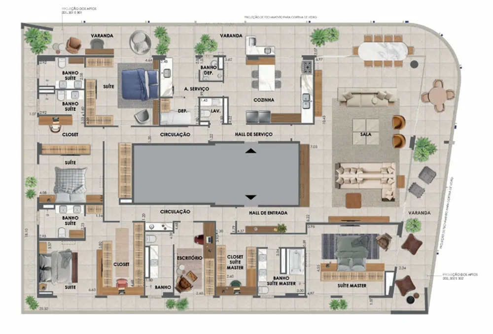 Apartamento, 4 quartos, 253 m² - Foto 51