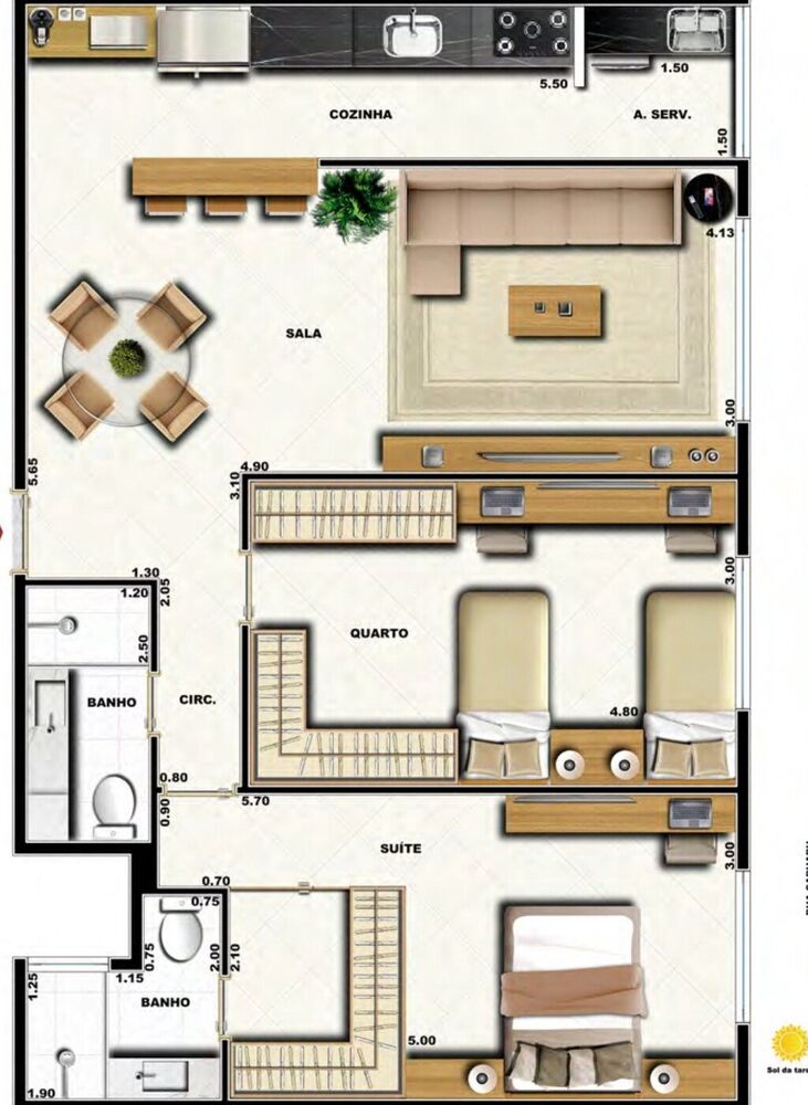 Cobertura à venda com 3 quartos, 191m² - Foto 6