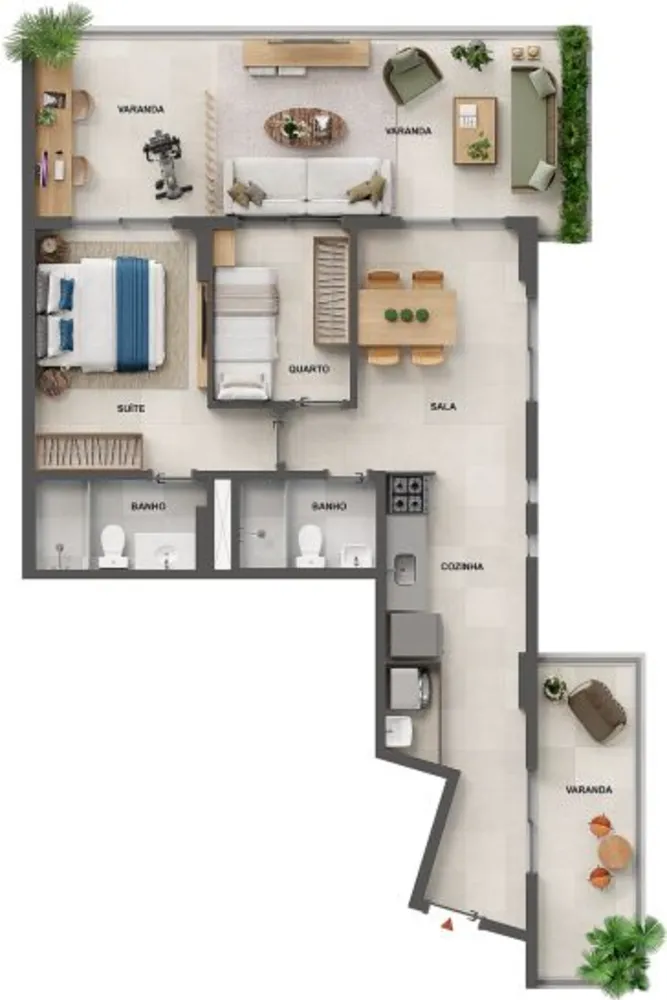 Apartamento, 1 quarto, 89 m² - Foto 93