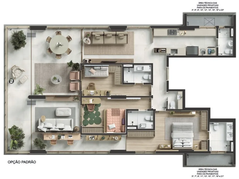Apartamento, 3 quartos, 196 m² - Foto 22