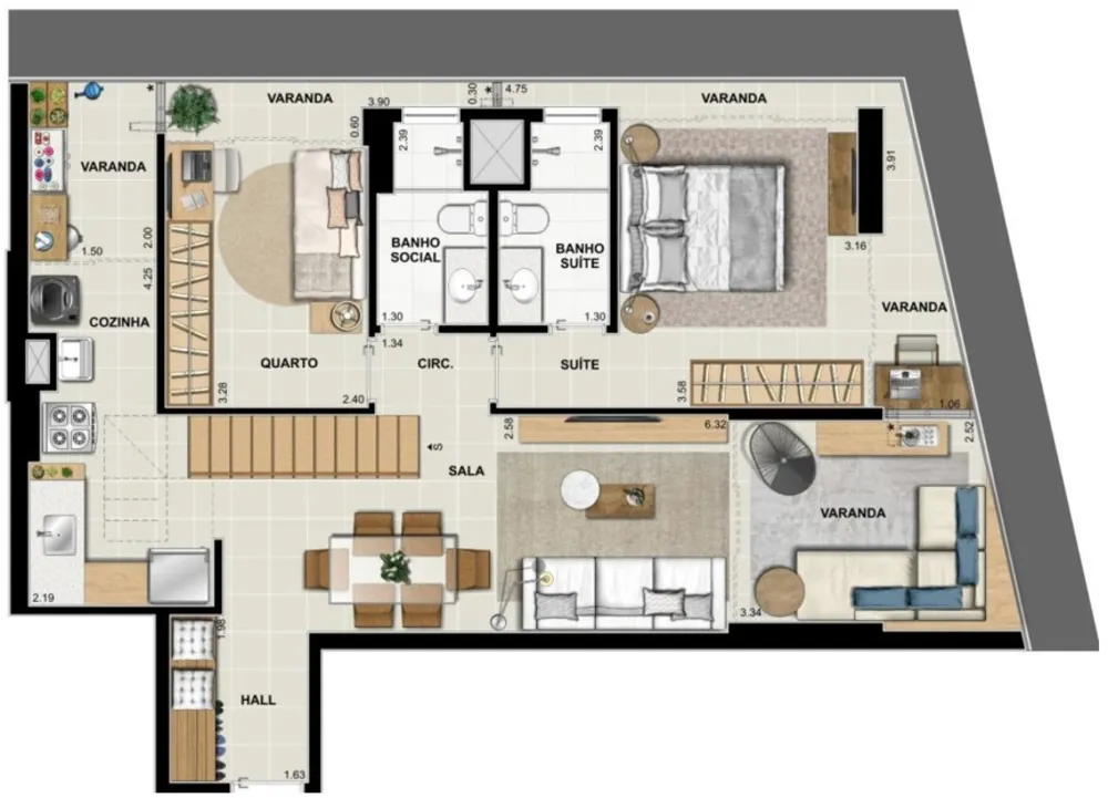 Apartamento, 2 quartos, 82 m² - Foto 33
