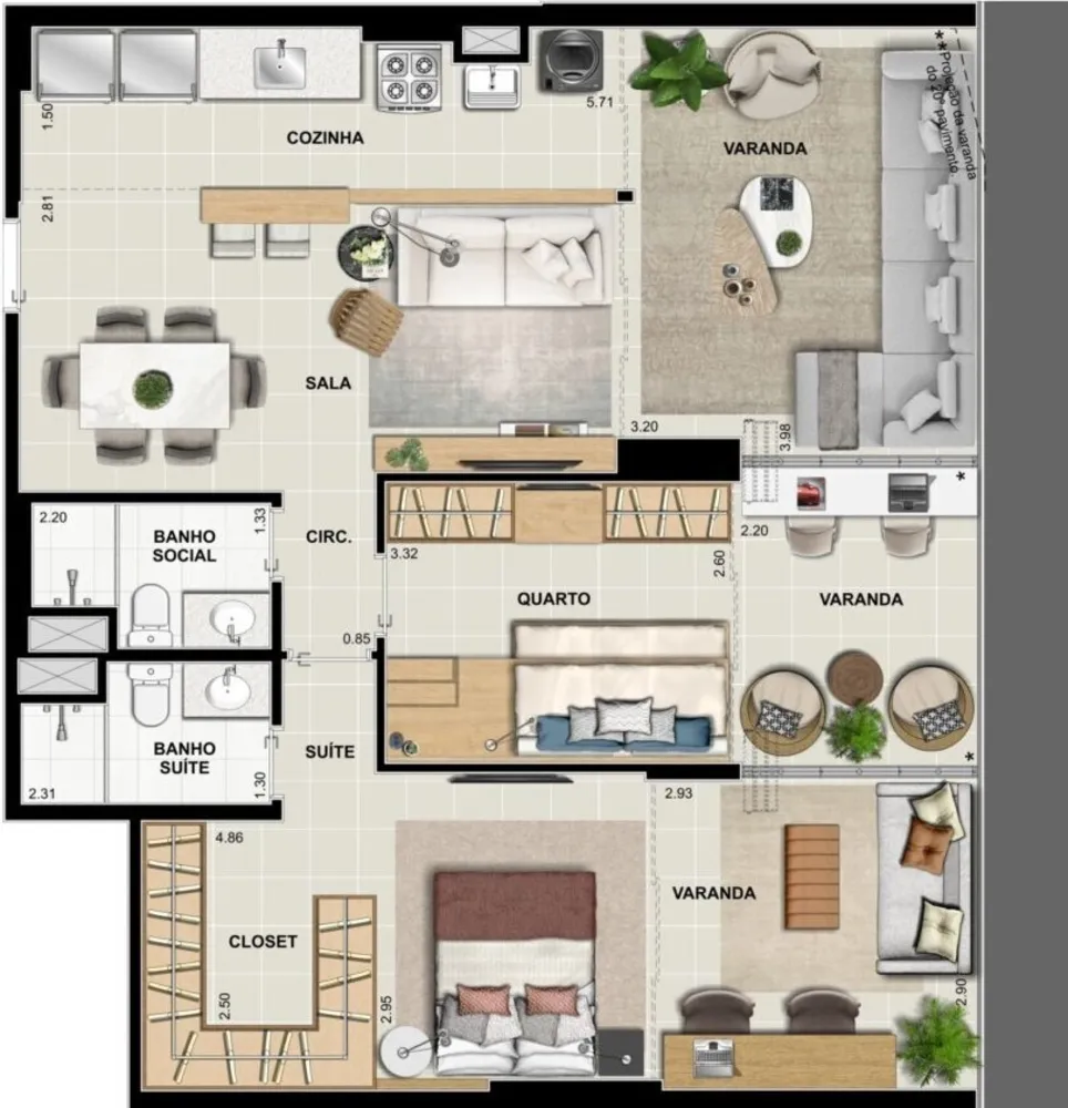 Apartamento, 2 quartos, 82 m² - Foto 26