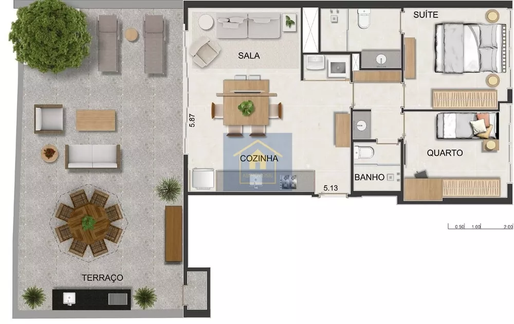 Apartamento, 1 quarto, 31 m² - Foto 2