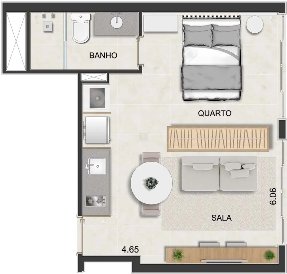 Apartamento, 1 quarto, 31 m² - Foto 67