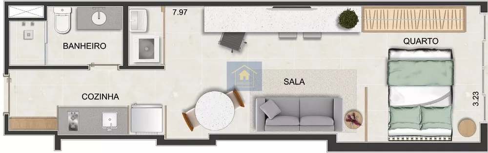 Apartamento, 1 quarto, 31 m² - Foto 16