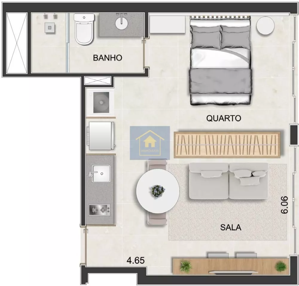 Apartamento, 1 quarto, 31 m² - Foto 26