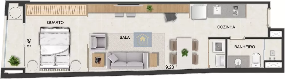 Apartamento, 1 quarto, 31 m² - Foto 10