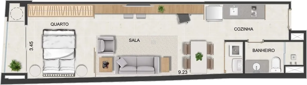 Apartamento, 1 quarto, 31 m² - Foto 69