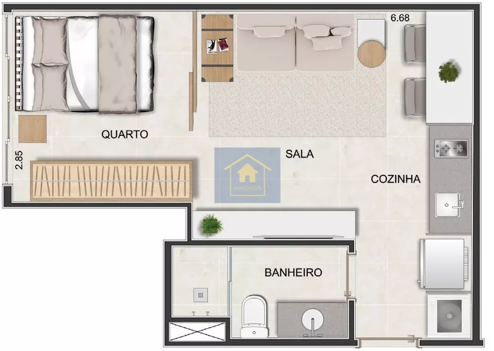 Apartamento, 1 quarto, 31 m² - Foto 20