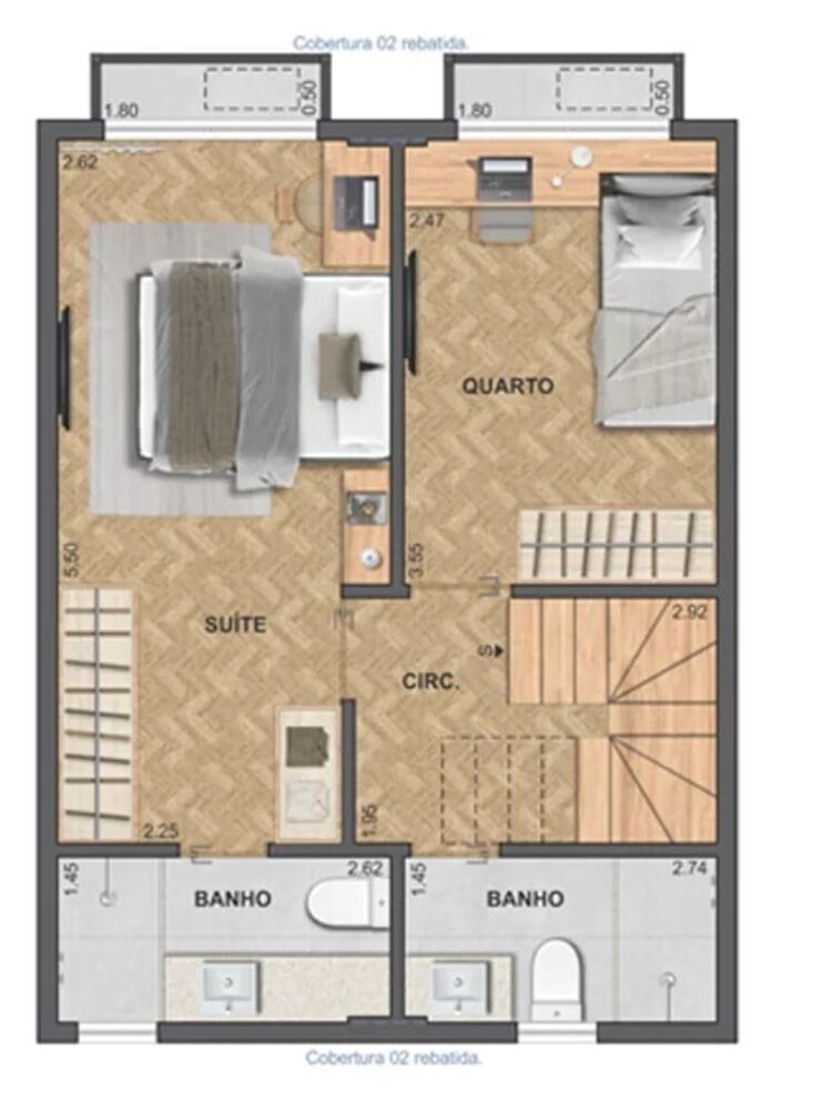 Cobertura à venda com 3 quartos, 100m² - Foto 13