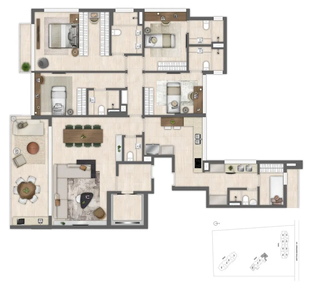Cobertura, 4 quartos, 376 m² - Foto 102