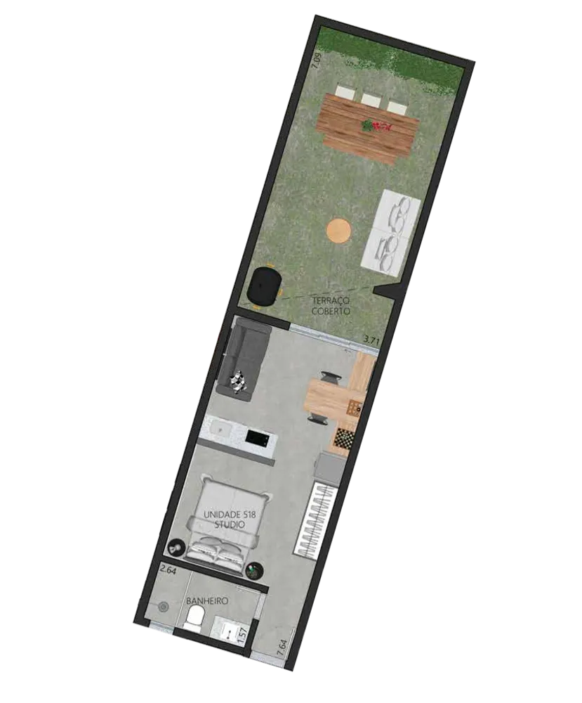 Apartamento, 1 quarto, 59 m² - Foto 99