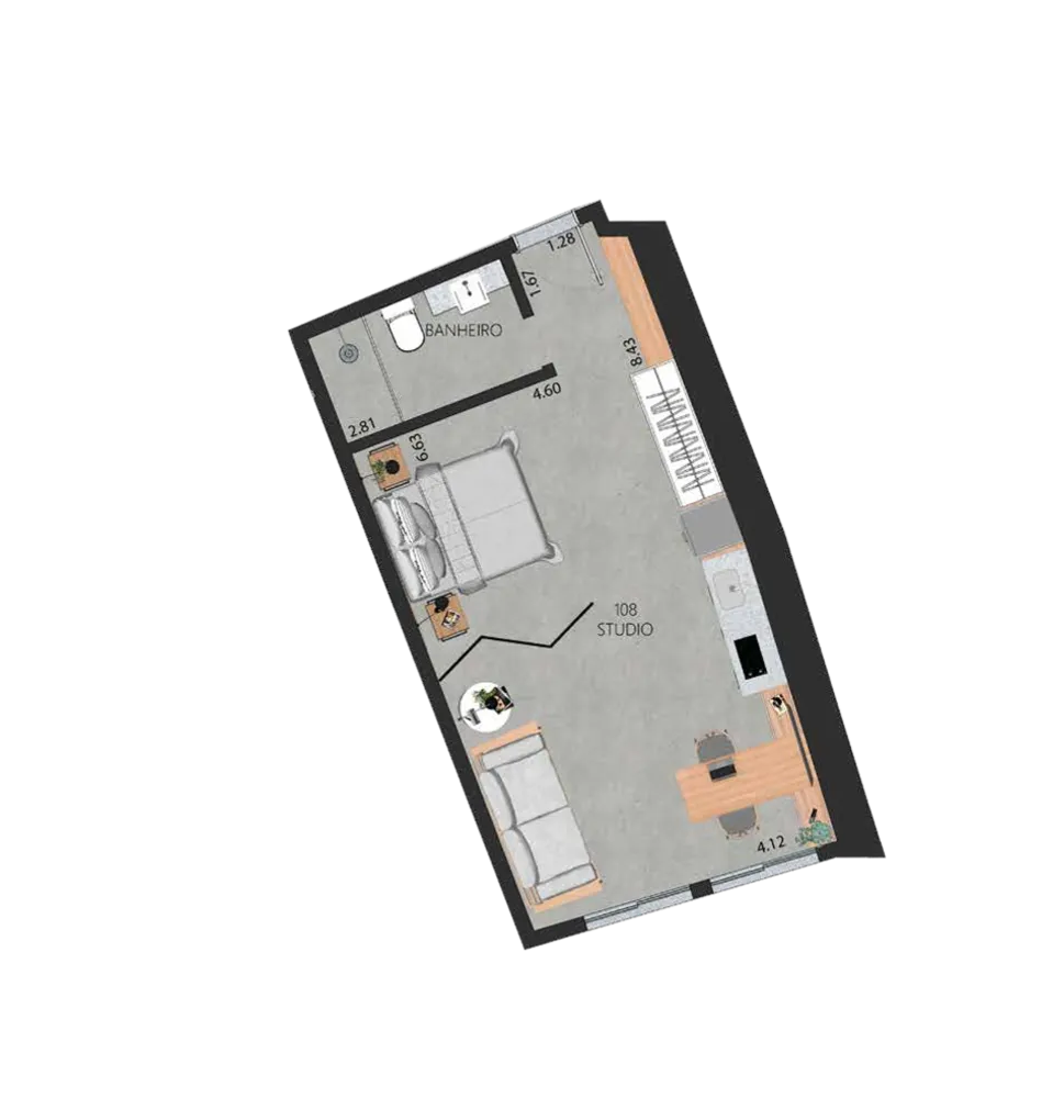 Apartamento, 1 quarto, 59 m² - Foto 88