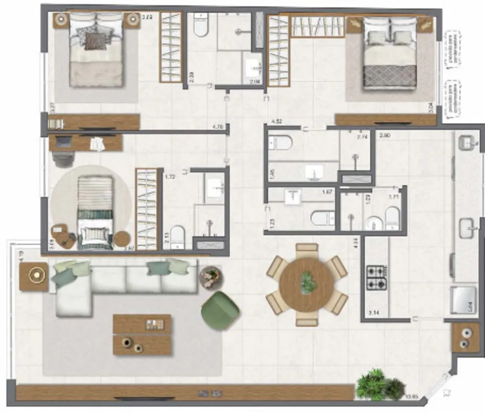 Apartamento, 3 quartos, 111 m² - Foto 32