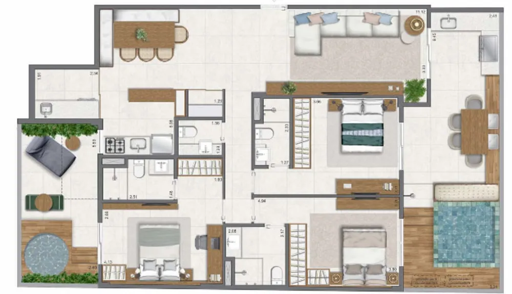 Apartamento, 3 quartos, 111 m² - Foto 36