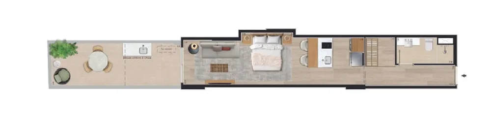 Cobertura, 1 quarto, 80 m² - Foto 6