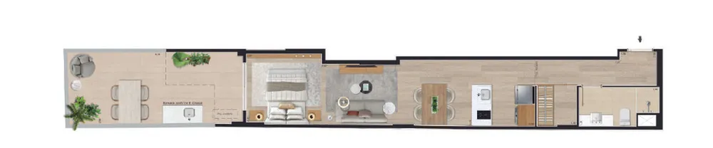 Cobertura, 1 quarto, 80 m² - Foto 1