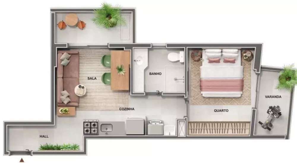 Apartamento, 1 quarto, 41 m² - Foto 20
