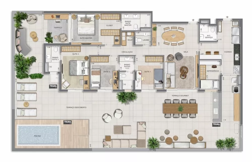 Apartamento, 4 quartos, 304 m² - Foto 93