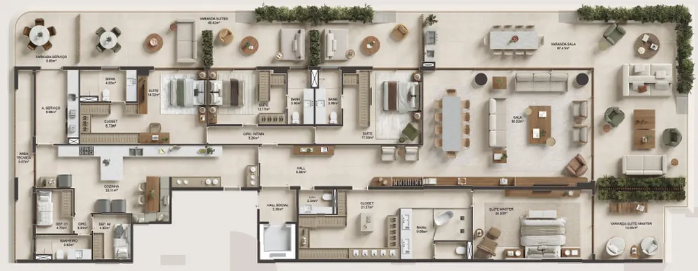 Apartamento, 4 quartos, 462 m² - Foto 34