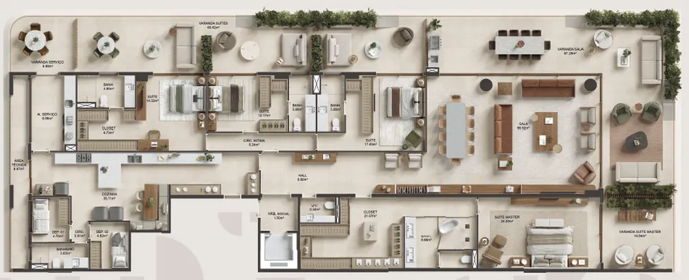 Apartamento, 4 quartos, 462 m² - Foto 32
