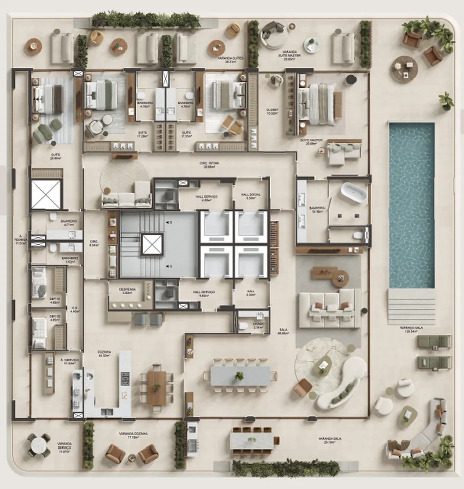 Apartamento, 4 quartos, 462 m² - Foto 38