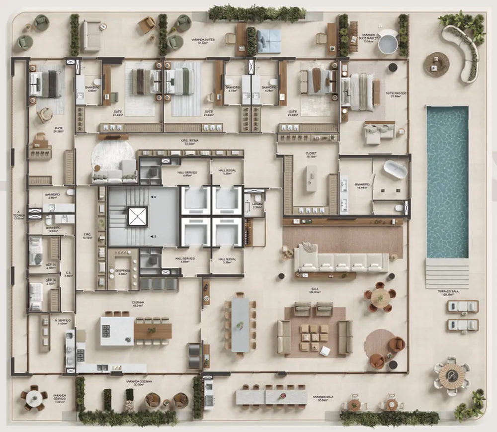 Apartamento, 4 quartos, 462 m² - Foto 39