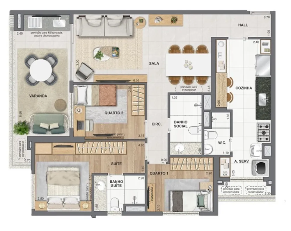 Apartamento, 4 quartos, 207 m² - Foto 5