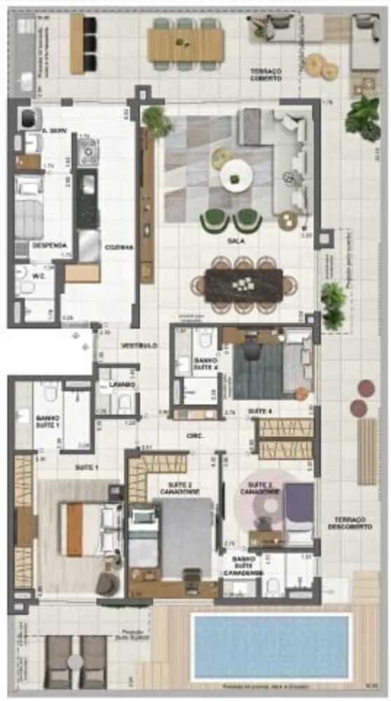 Apartamento, 4 quartos, 200 m² - Foto 46