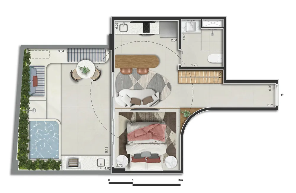 Apartamento, 1 quarto, 29 m² - Foto 37