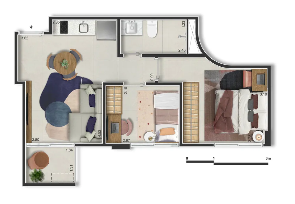 Apartamento, 1 quarto, 29 m² - Foto 34