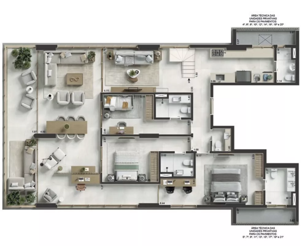 Apartamento, 3 quartos, 196 m² - Foto 23