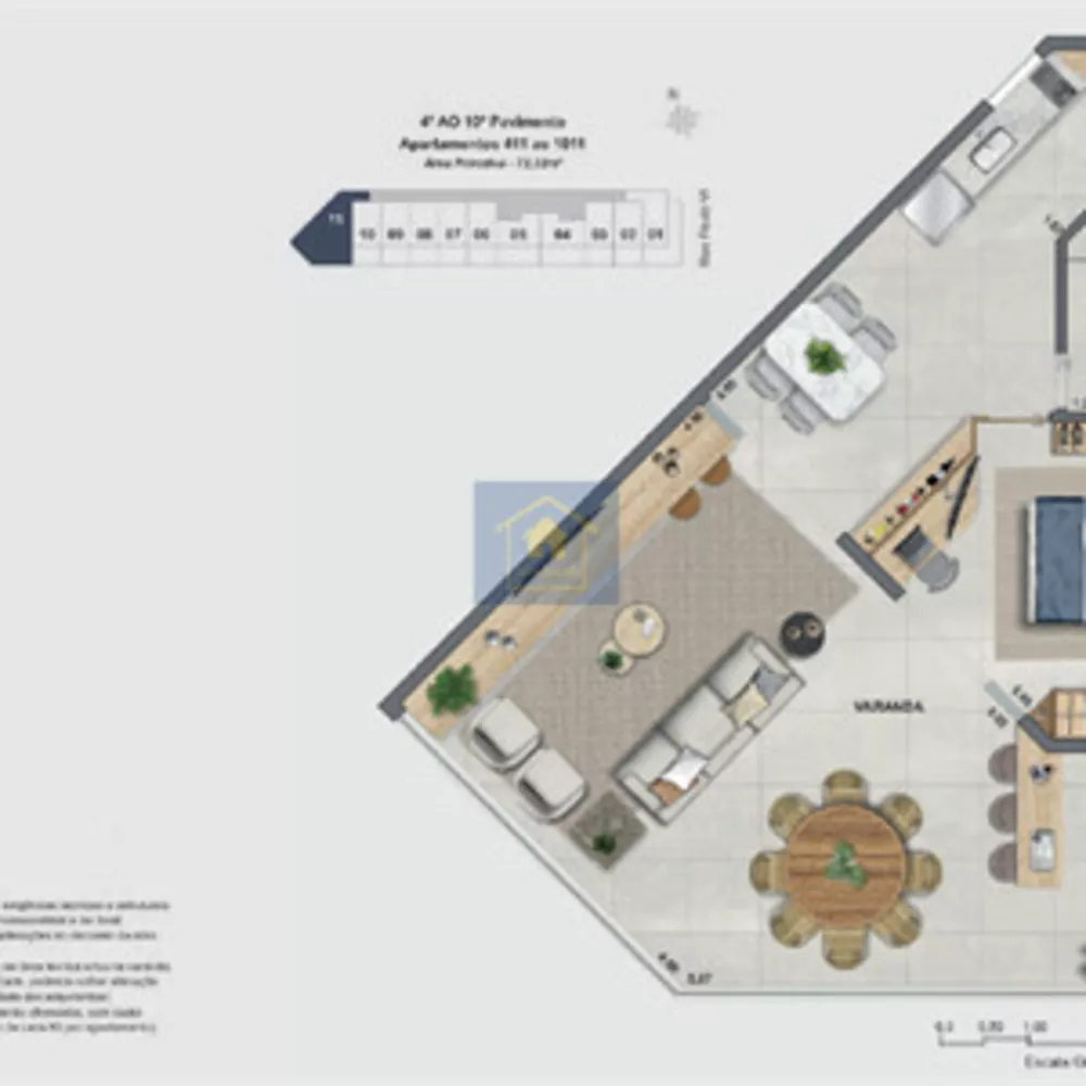Apartamento, 1 quarto, 72 m² - Foto 5